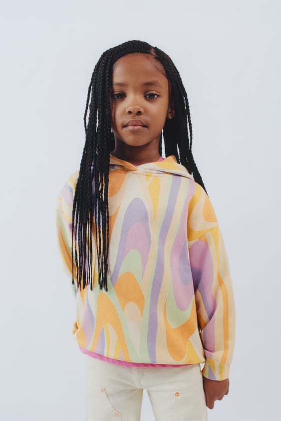 WAVE PRINT SWEATSHIRT