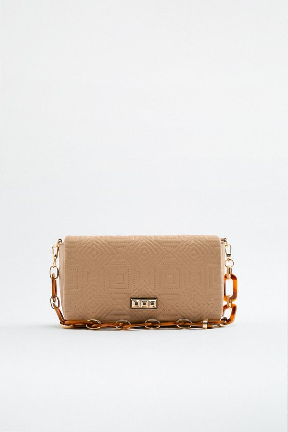 BEADED CHAIN SHOULDER BAG