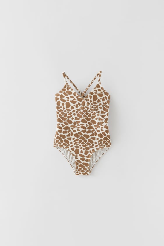 KIDS/ GIRAFFE PRINT SWIMSUIT