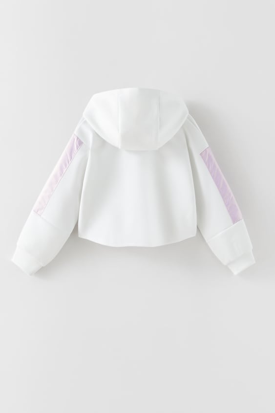 STRIPE DETAIL SPORTY SWEATSHIRT