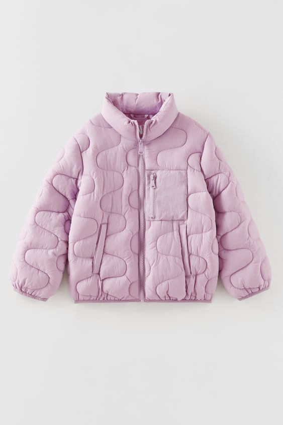 LIGHTWEIGHT PUFFER COAT WITH PIPING