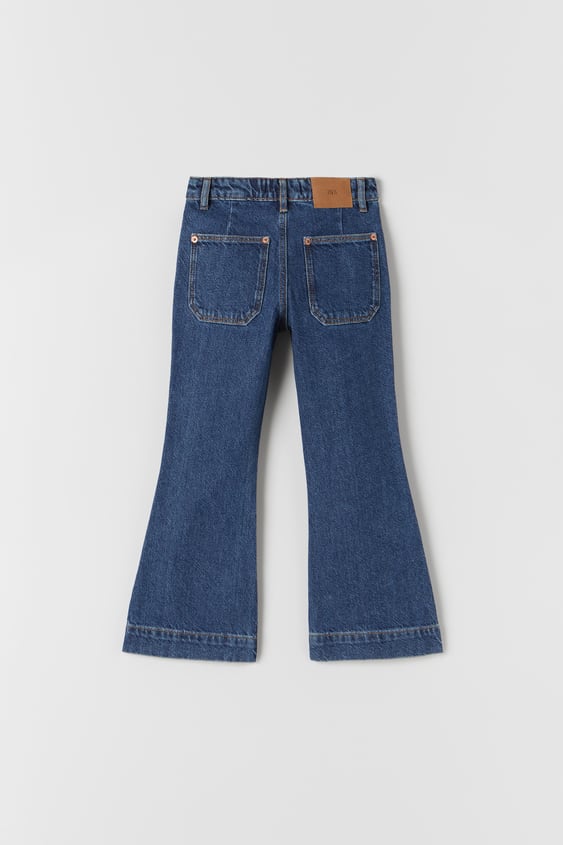FLARED JEANS WITH POCKETS