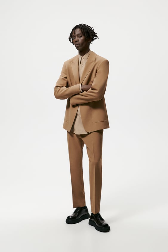 WIDE LAPEL SUIT JACKET