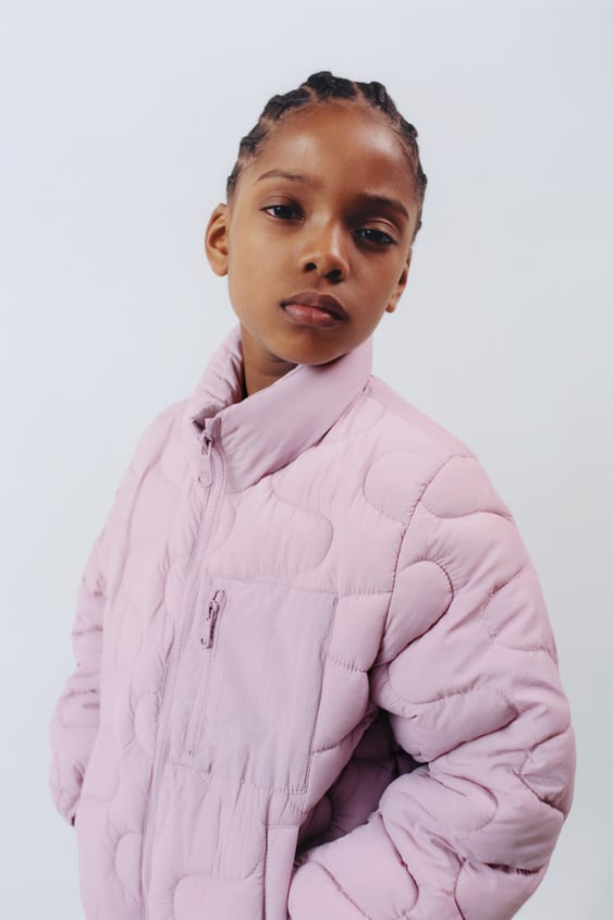 LIGHTWEIGHT PUFFER COAT WITH PIPING