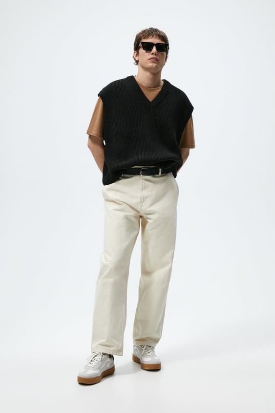 BASIC PURL KNIT VEST