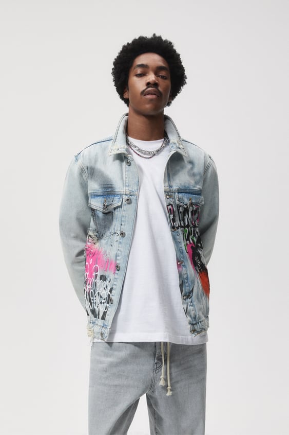 GRAFFITI DENIM JACKET