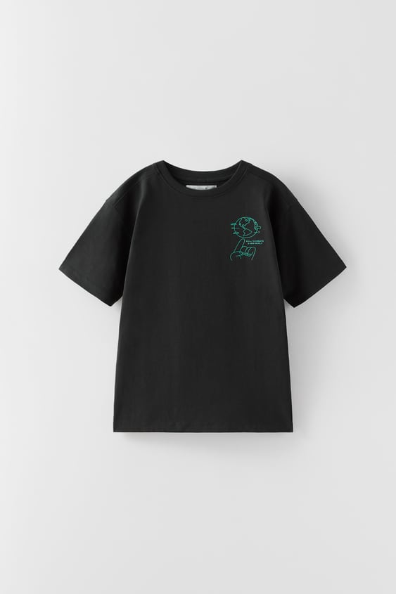LONG FIT PRINTED T-SHIRT