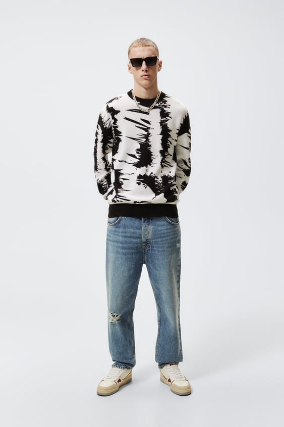 ABSTRACT JACQUARD SWEATER
