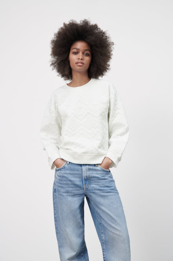 QUILTED SWEATSHIRT