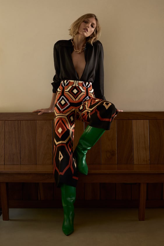 GEOMETRIC PRINT CULOTTES