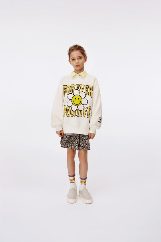 SMILEYWORLD HAPPY COLLECTION SEQUIN SWEATSHIRT