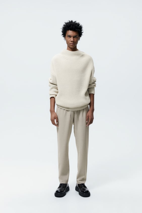 PLEATED JOGGER WAIST PANTS