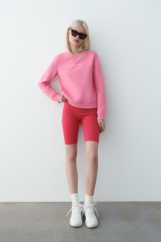 TEXT PRINT SWEATSHIRT