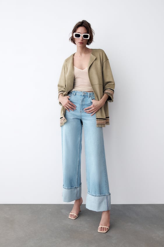 COMBINATION FAUX SUEDE JACKET