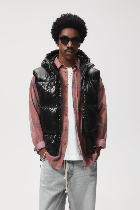 HOODED PADDED VEST