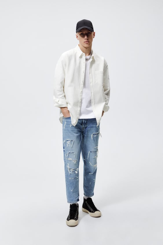 SLIM CROPPED JEANS