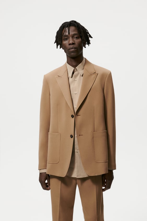 WIDE LAPEL SUIT JACKET