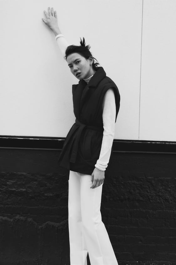 BELTED PUFFER VEST