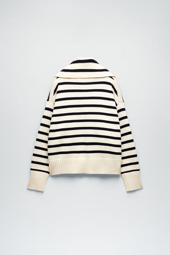 STRIPED KNIT SWEATER