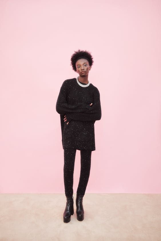 WOOL AND ALPACA BLEND LEGGINGS