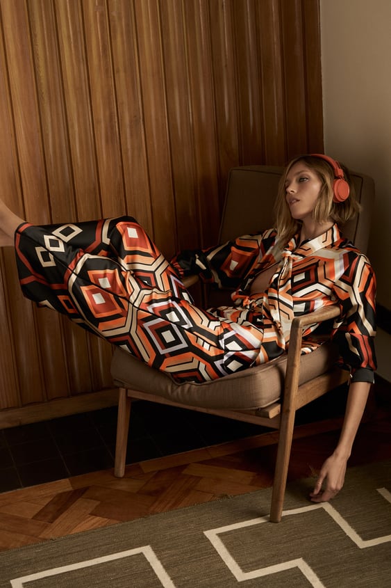 PRINTED BELTED JUMPSUIT