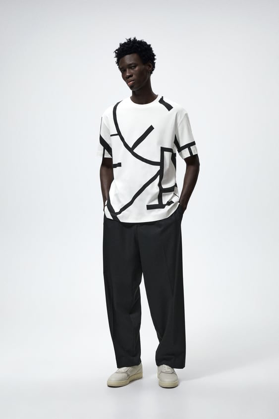 PRINTED GEOMETRIC T-SHIRT