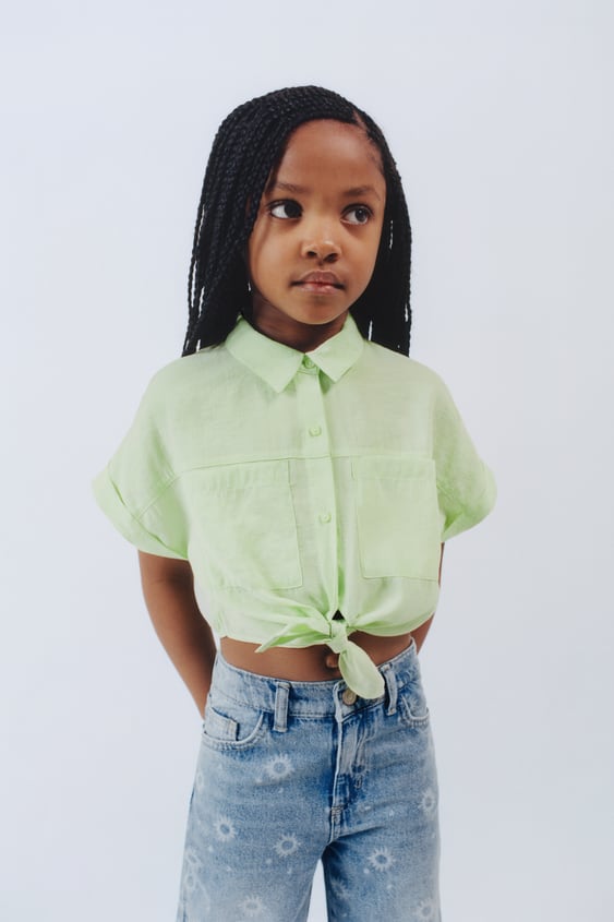 FLOWY KNOTTED SHIRT
