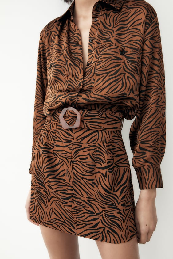 ANIMAL PRINT SKIRT