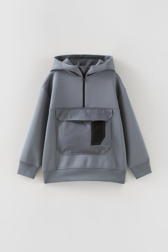 SPORTY NEOPRENE SWEATSHIRT