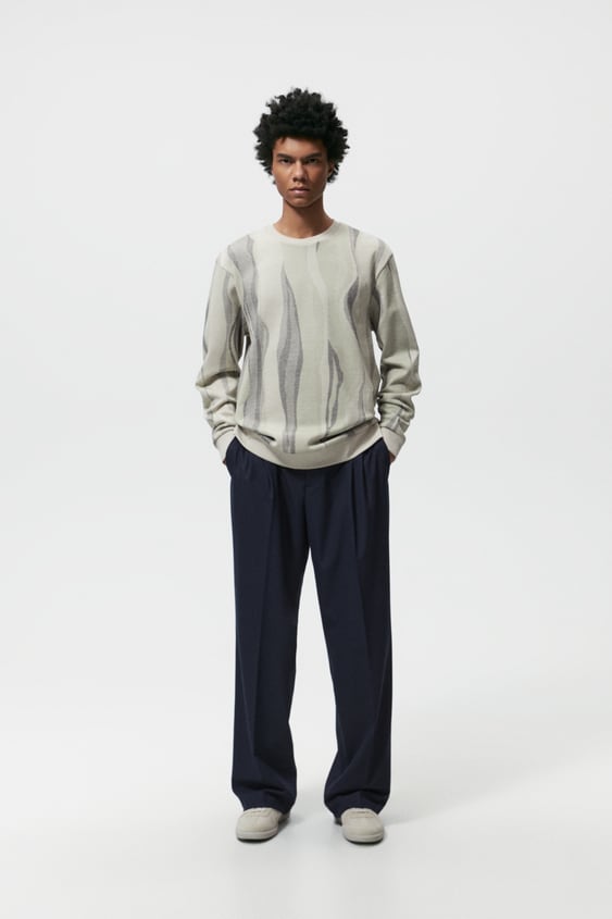 ABSTRACT PRINT SWEATSHIRT