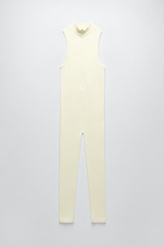 SEAMLESS HALTER NECK JUMPSUIT