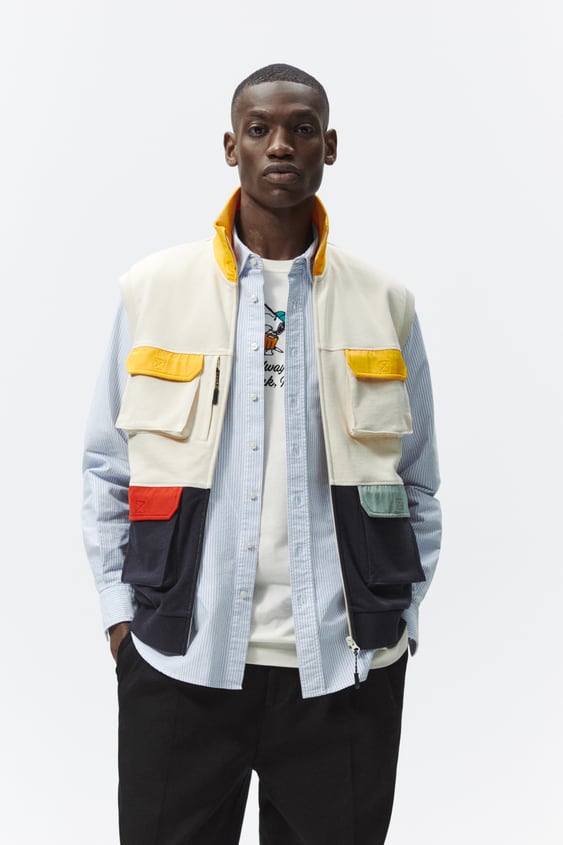 COLOR BLOCK VEST