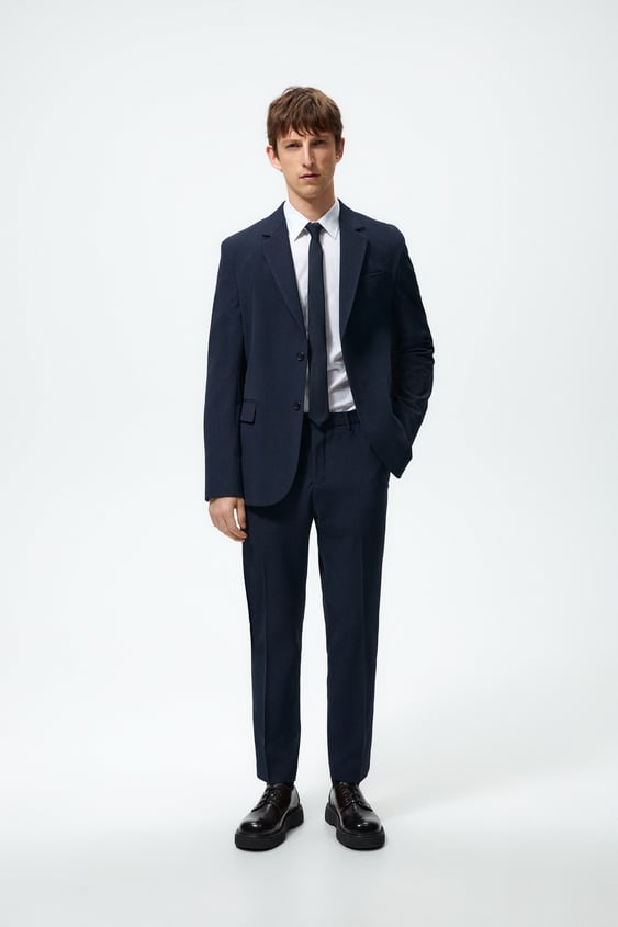 PLAID SUIT JACKET