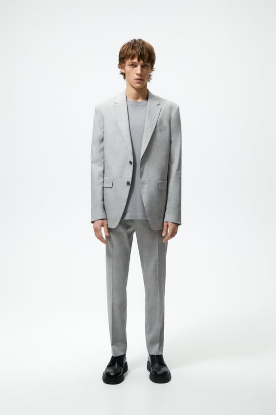 LINEN BLEND SUIT JACKET