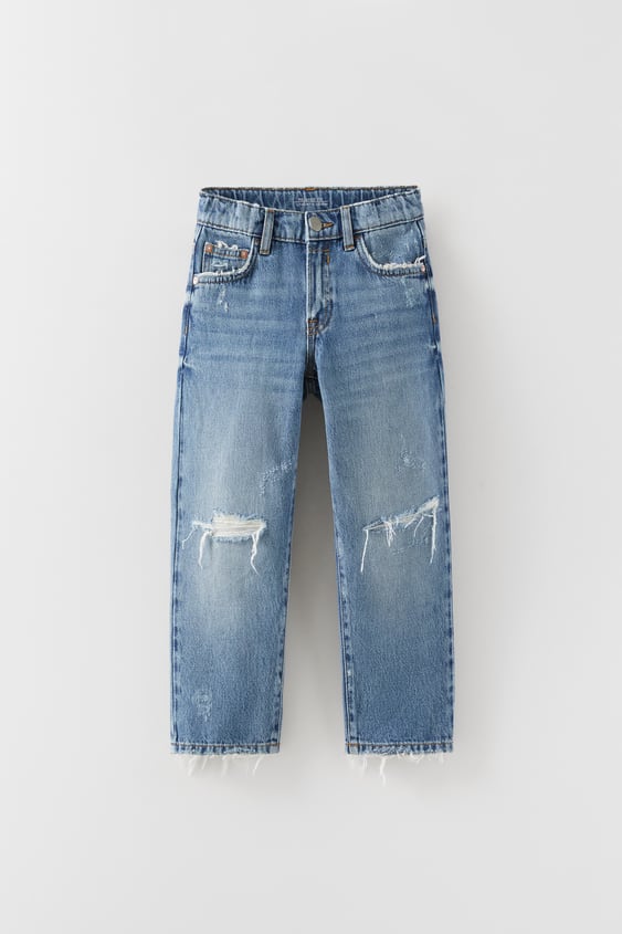 DESTROYED WASH RELAXED FIT JEANS
