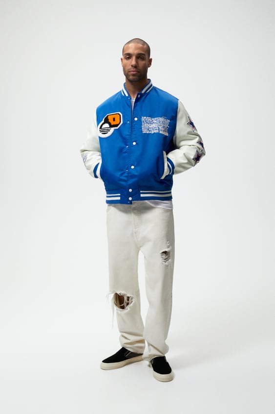 CONTRASTING PATCHES JACKET