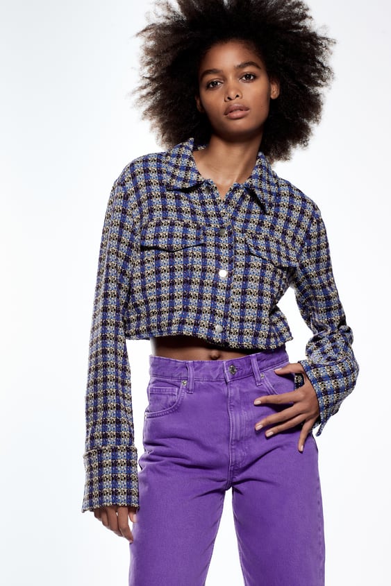 TEXTURED CROP JACKET