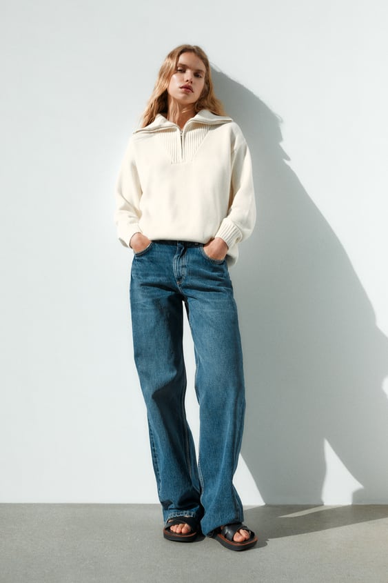 KNIT ZIP SWEATER