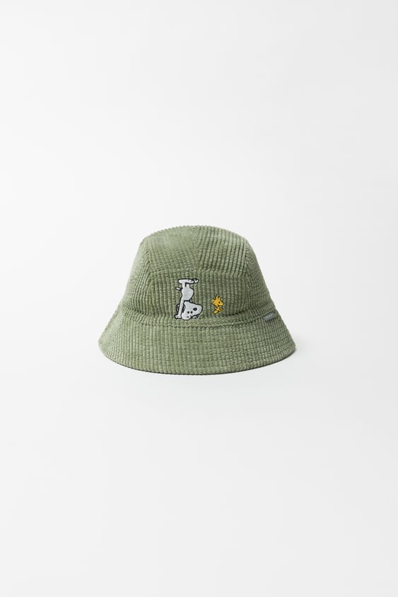 KIDS/ SNOOPY PEANUTS CORDUROY BUCKET HAT