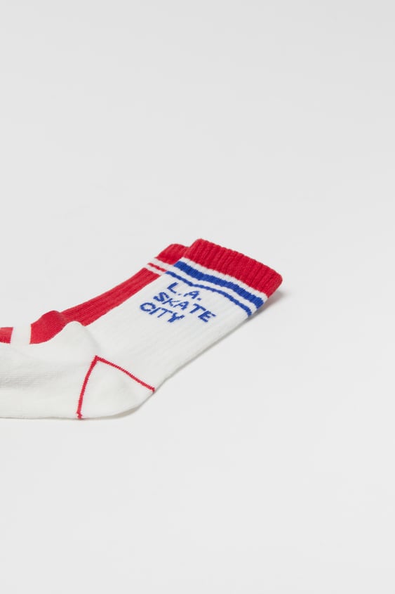 KIDS/ TWO-PACK OF TEXT SOCKS