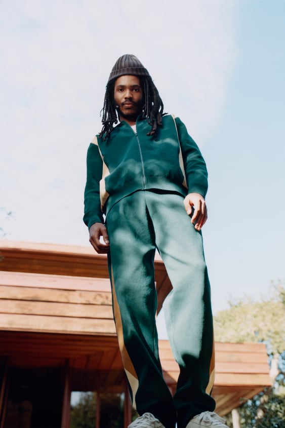 COLOR BLOCK BAND PANTS