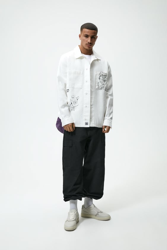 FACE PRINT OVERSHIRT