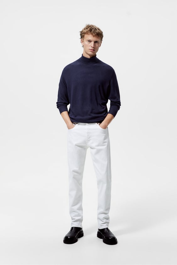 BASIC HIGH COLLAR SWEATER