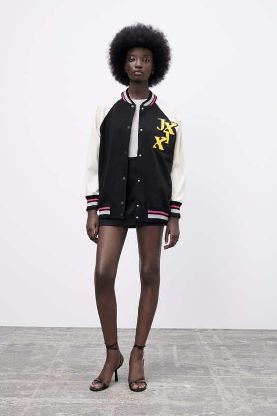 RIB TRIM BOMBER JACKET