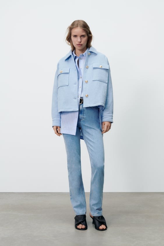 GOLDEN BUTTON PUFFER JACKET