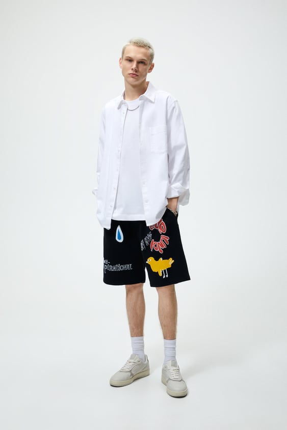 COMBINATION PRINTED SHORTS