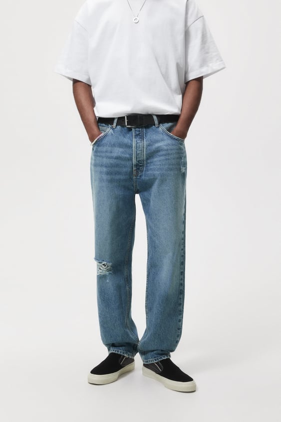 STRAIGHT LEG LOOSE FIT JEANS