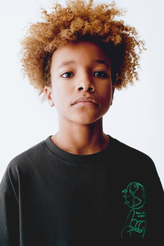 LONG FIT PRINTED T-SHIRT