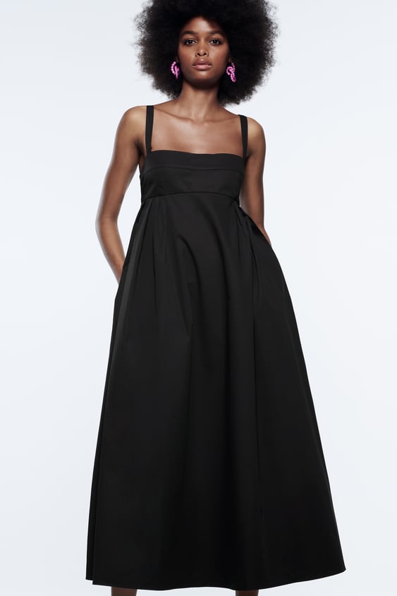 VOLUMINOUS MIDI DRESS
