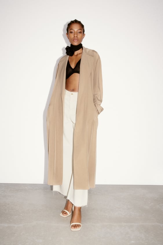 FLOWY BELTED TRENCH COAT